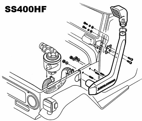 Шноркель Safari на 40, 42, 45 & 47 series Landcruiser