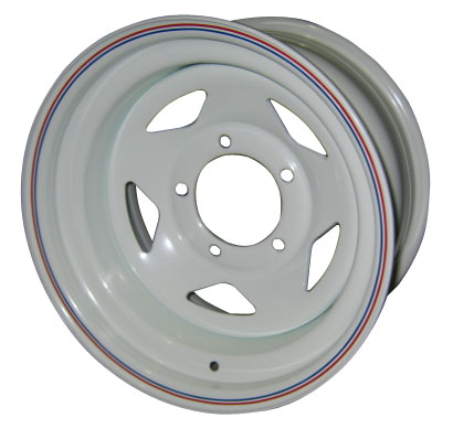 Диск УАЗ стальной белый 5x139,7 8xR15 d110 ET-19 (треуг.)