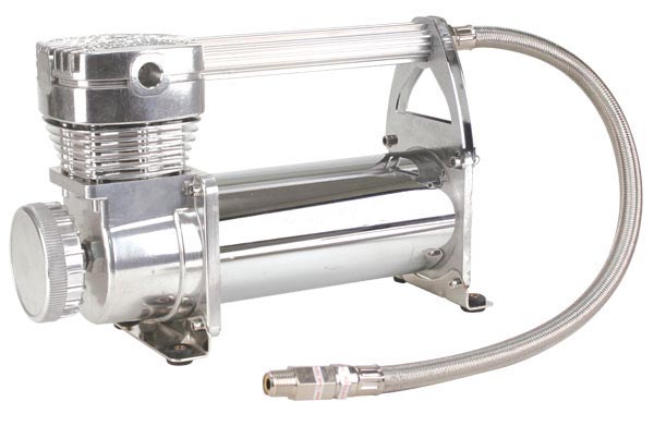 Компрессор стационарный 12V VIAIR 497C хром 