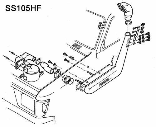 Шноркель Safari на Hilux (1989-97)