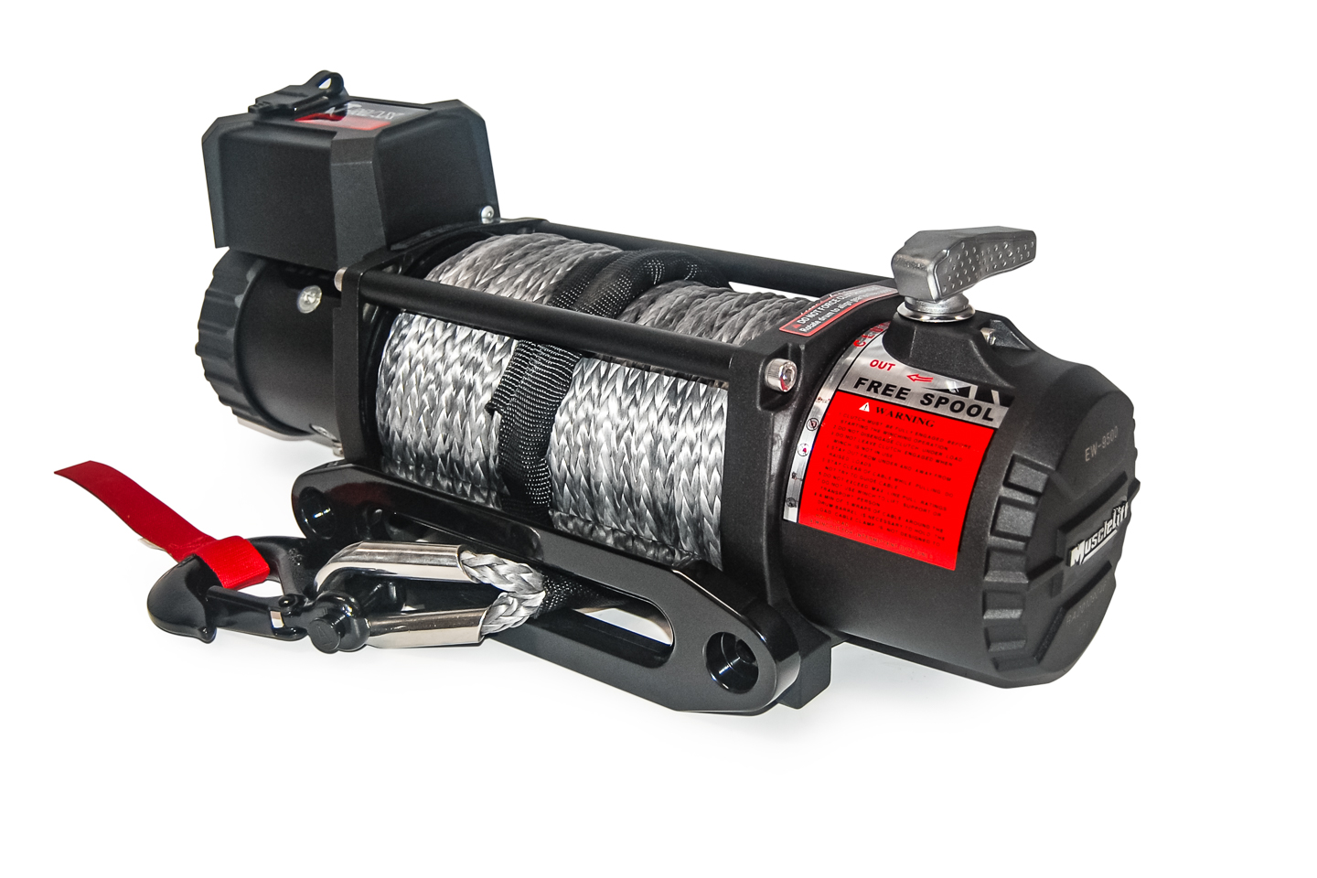 Лебедка электрическая 12В синтетический трос EW12500 MuscleLift
