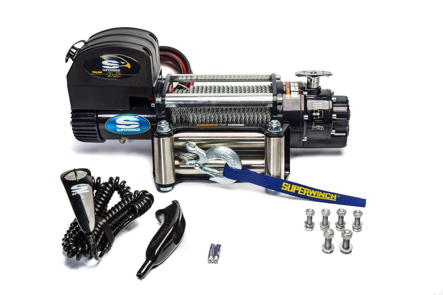 Лебедка электрическая 12В Superwinch Talon 9,5 (трос стальной)  W0863
